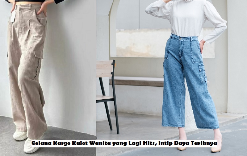 Celana Kargo Kulot Wanita